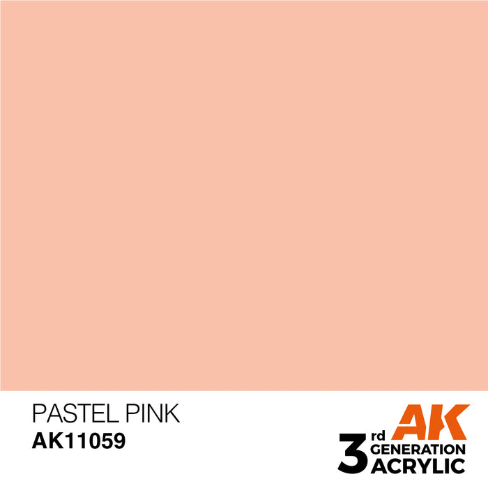 AK Interactive AK11059 3rd Gen Acrylic Pastel Pink 17ml