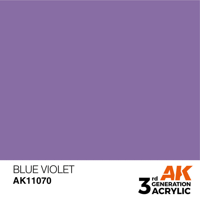 AK Interactive AK11070 3rd Gen Acrylic Blue Violet 17ml