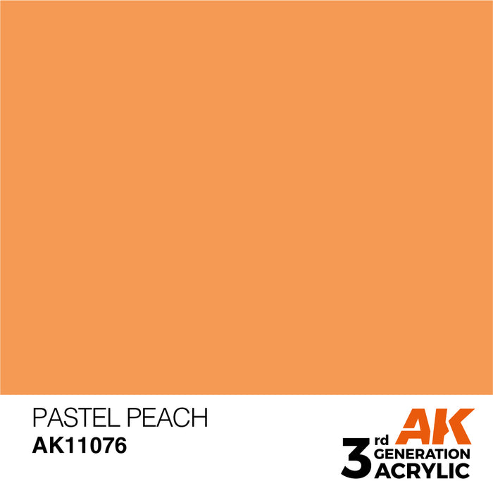 AK Interactive AK11076 3rd Gen Acrylic Pastel Peach 17ml