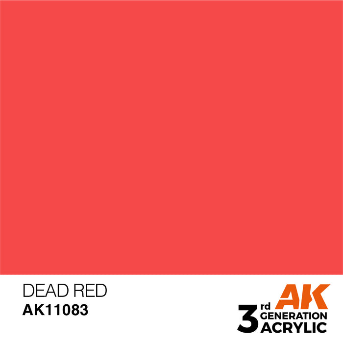 AK Interactive AK11083 3rd Gen Acrylic Dead Red 17ml