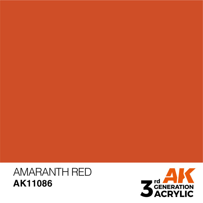 AK Interactive AK11086 3rd Gen Acrylic Amaranth Red 17ml