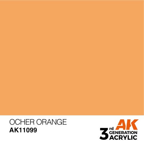 AK Interactive AK11099 3rd Gen Acrylic Ocher Orange 17ml