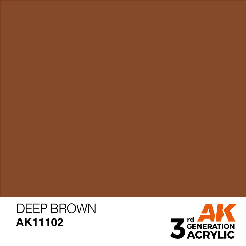 AK Interactive AK11102 3rd Gen Acrylic Deep Brown 17ml