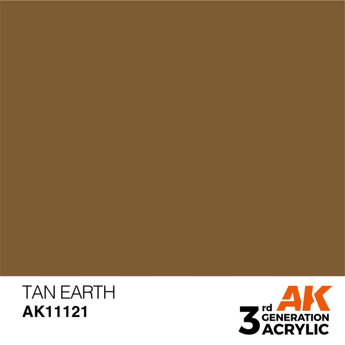 AK Interactive AK11121 3rd Gen Acrylic Tan Earth 17ml