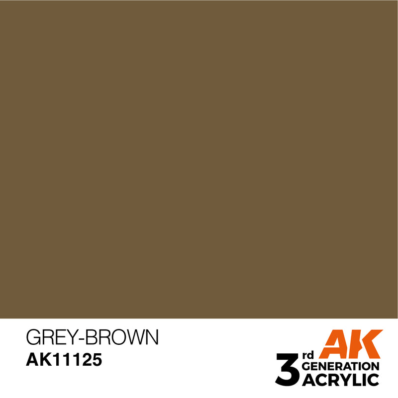 AK Interactive AK11125 3rd Gen Acrylic Grey-Brown 17ml