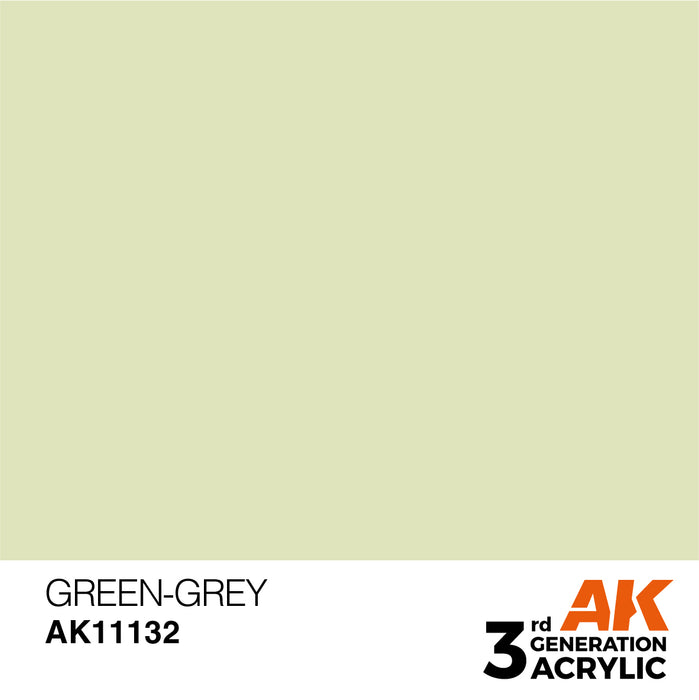 AK Interactive AK11132 3rd Gen Acrylic Green-Grey 17ml