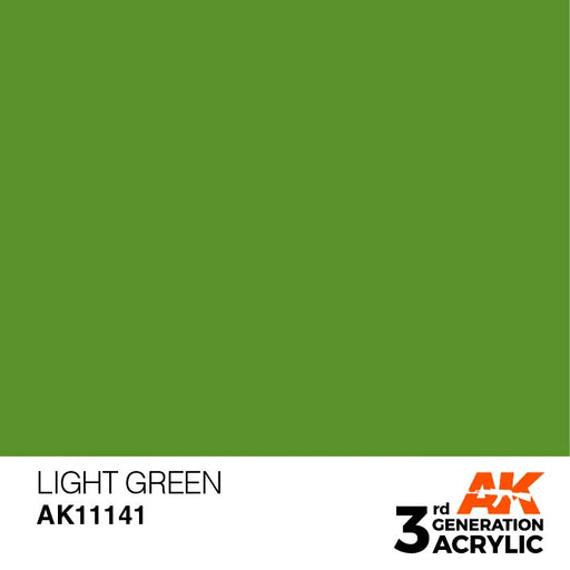 AK Interactive AK11141 3rd Gen Acrylic Light Green 17ml