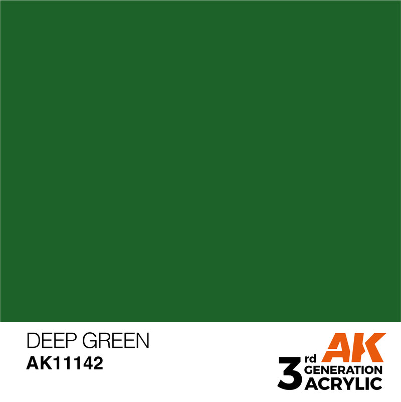 AK Interactive AK11142 3rd Gen Acrylic Deep Green 17ml
