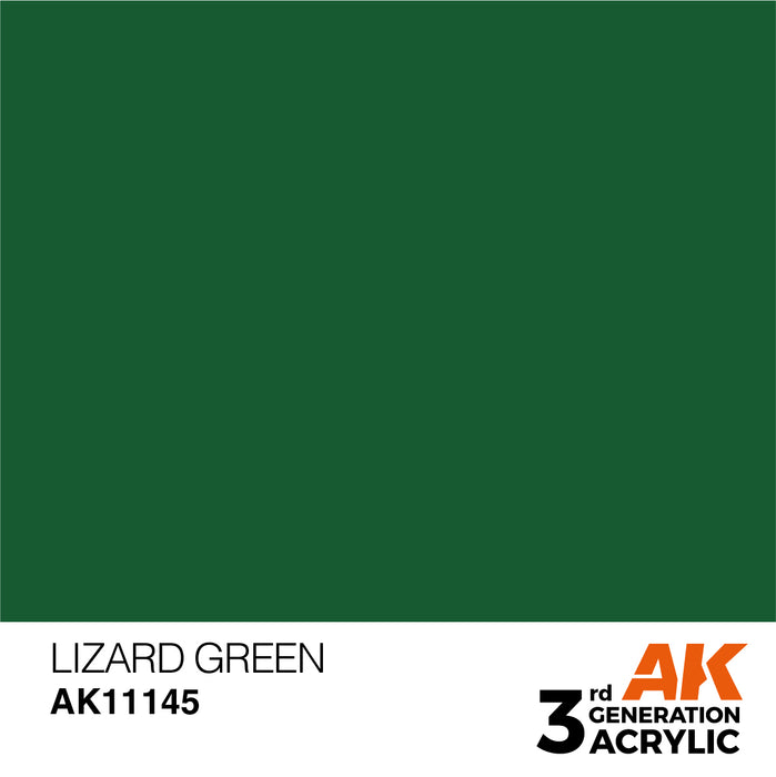 AK Interactive AK11145 3rd Gen Acrylic Lizard Green 17ml