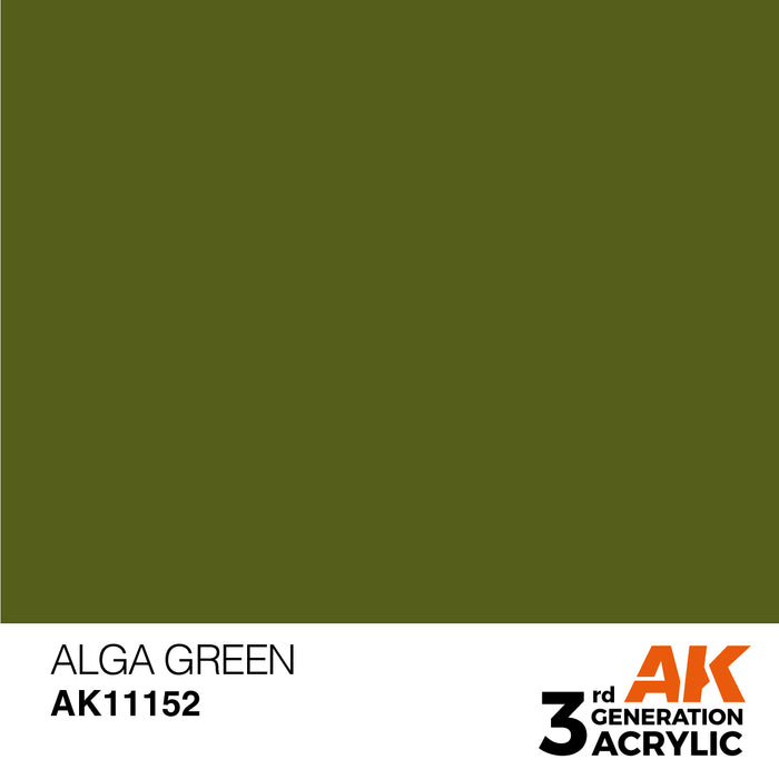 AK Interactive AK11152 3rd Gen Acrylic Alga Green 17ml