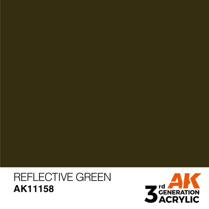 AK Interactive AK11158 3rd Gen Acrylic Reflective Green 17ml