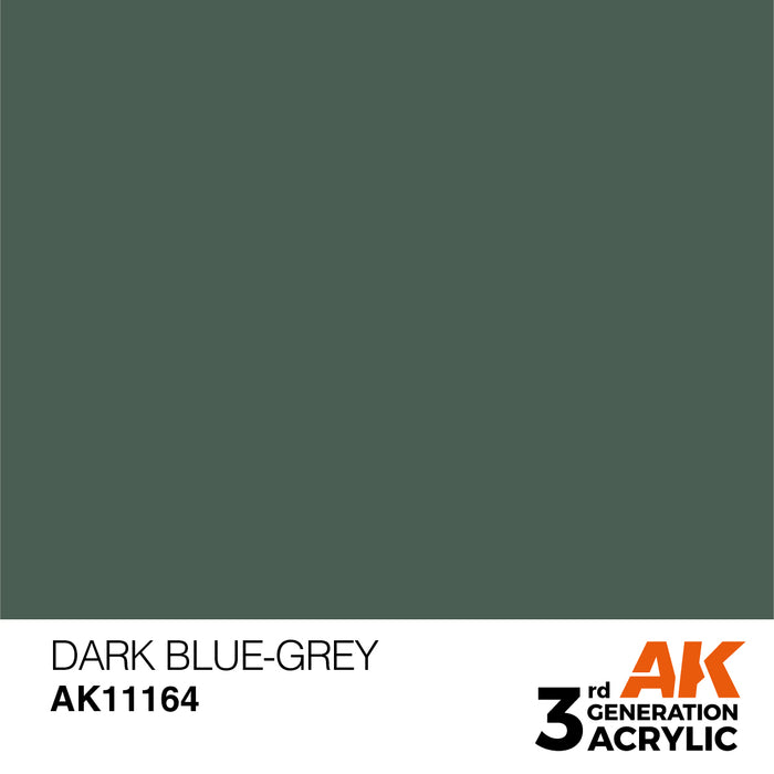 AK Interactive AK11164 3rd Gen Acrylic Dark Blue-Grey 17ml