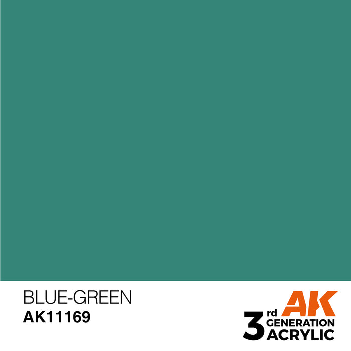 AK Interactive AK11169 3rd Gen Acrylic Blue-Green 17ml