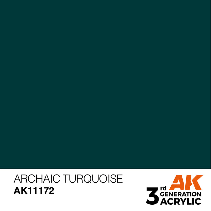 AK Interactive AK11172 3rd Gen Acrylic Archaic Turquoise 17ml