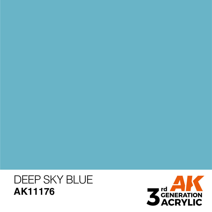 AK Interactive AK11176 3rd Gen Acrylic Deep Sky Blue 17ml