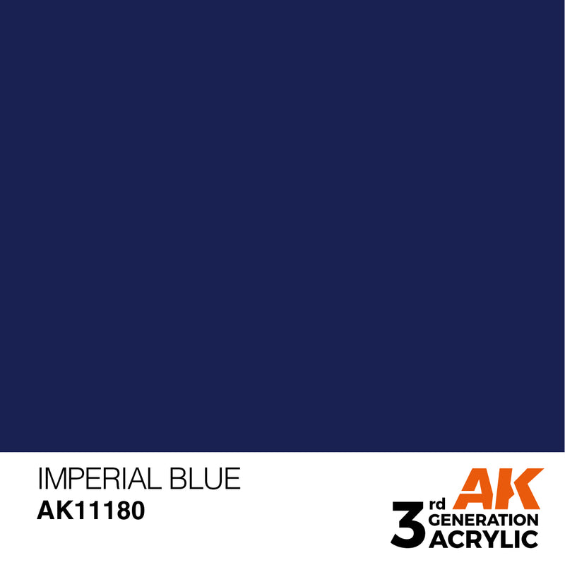 AK Interactive AK11180 3rd Gen Acrylic Imperial Blue 17ml