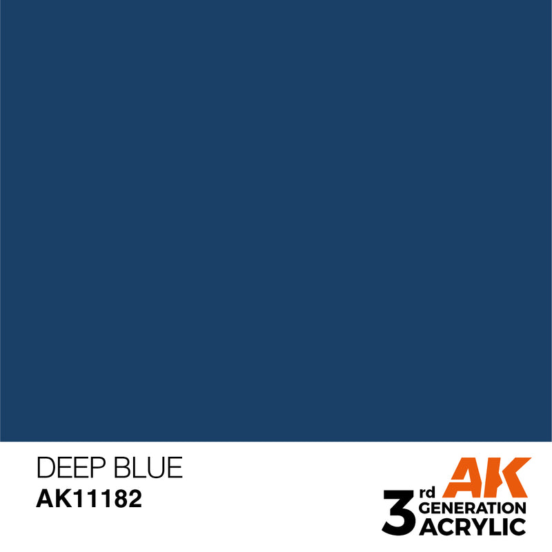 AK Interactive AK11182 3rd Gen Acrylic Deep Blue 17ml