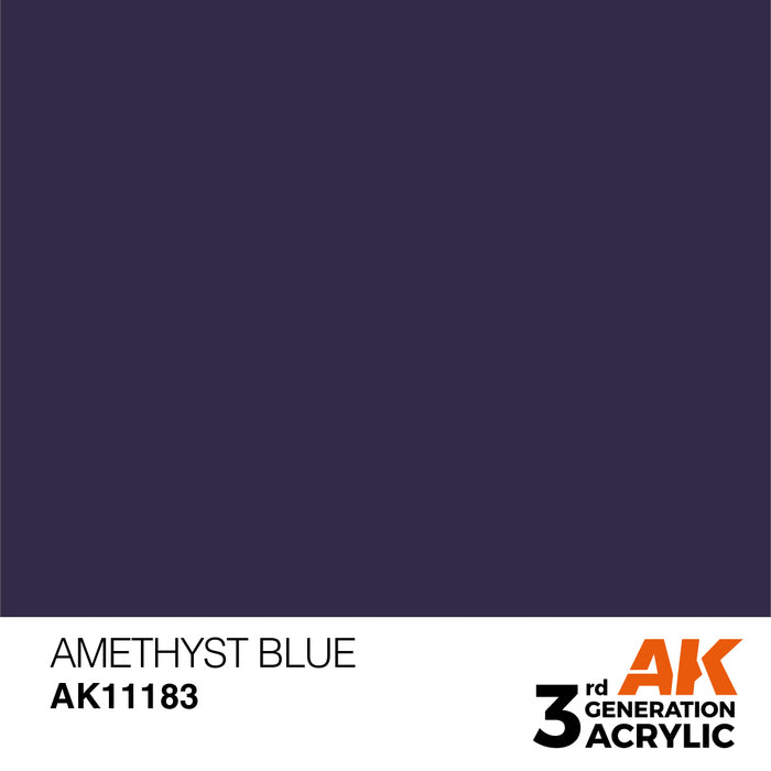 AK Interactive AK11183 3rd Gen Acrylic Amethyst Blue 17ml