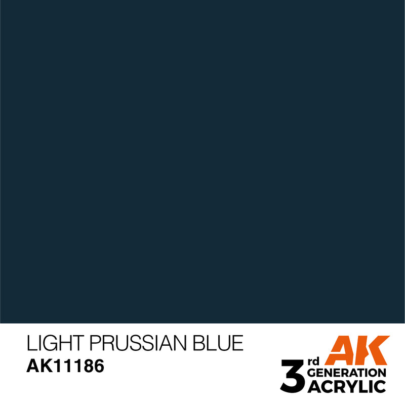AK Interactive AK11186 3rd Gen Acrylic Light Prussian Blue 17ml