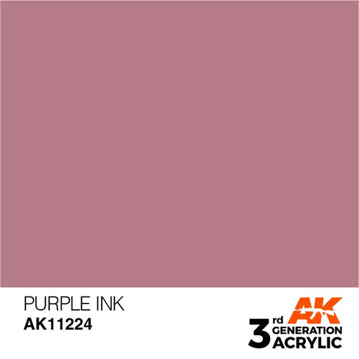 AK Interactive AK11224 3rd Gen Acrylic Purple INK 17ml