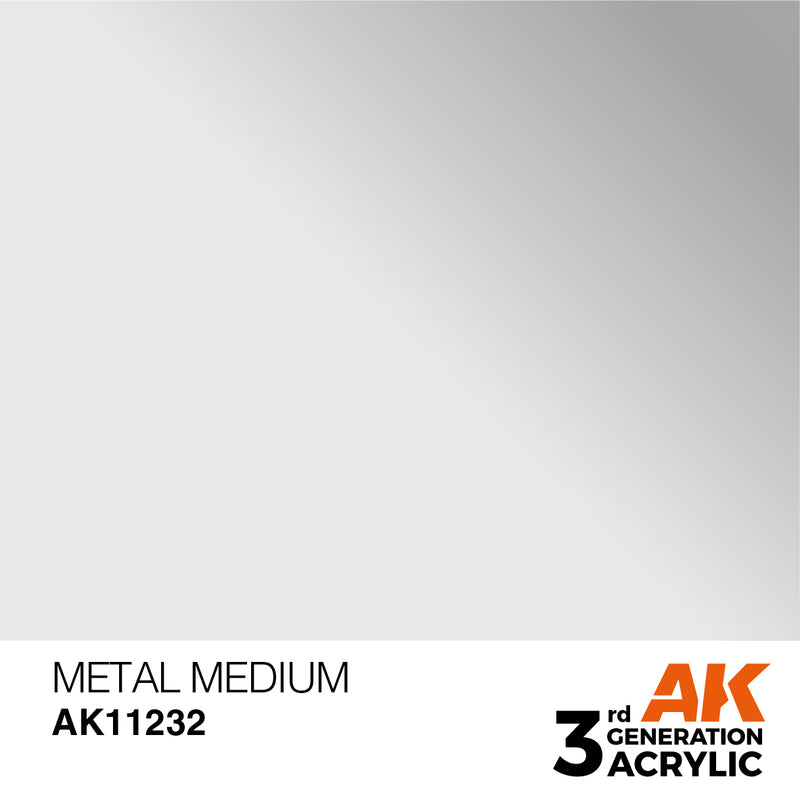 AK Interactive AK11232 3rd Gen Acrylic Metal Medium 17ml