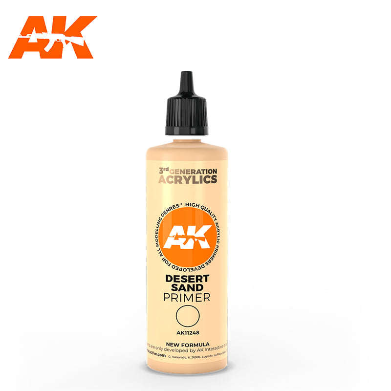 AK Interactive AK11248 3rd Gen Desert Sand Surface Primer 100mL