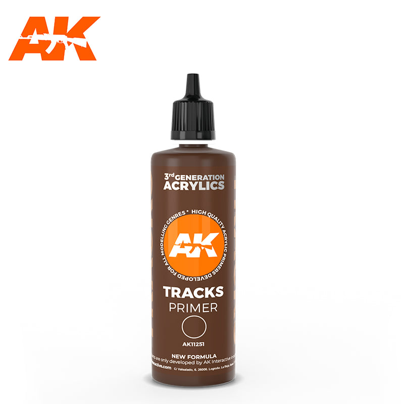 AK Interactive AK11251 3rd Gen Tracks Surface Primer 100mL
