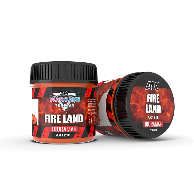 AK Interactive Wargame Terrain Series AK1218 - Fire Land 100ml