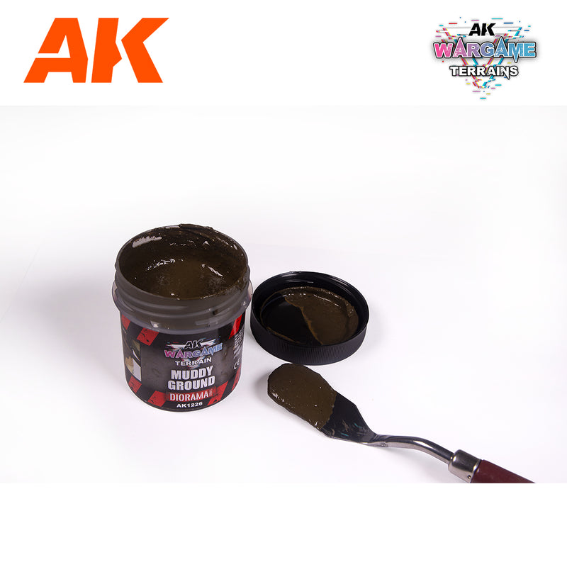 AK Interactive Wargame Terrain Series AK1226 - Muddy Ground 100ml