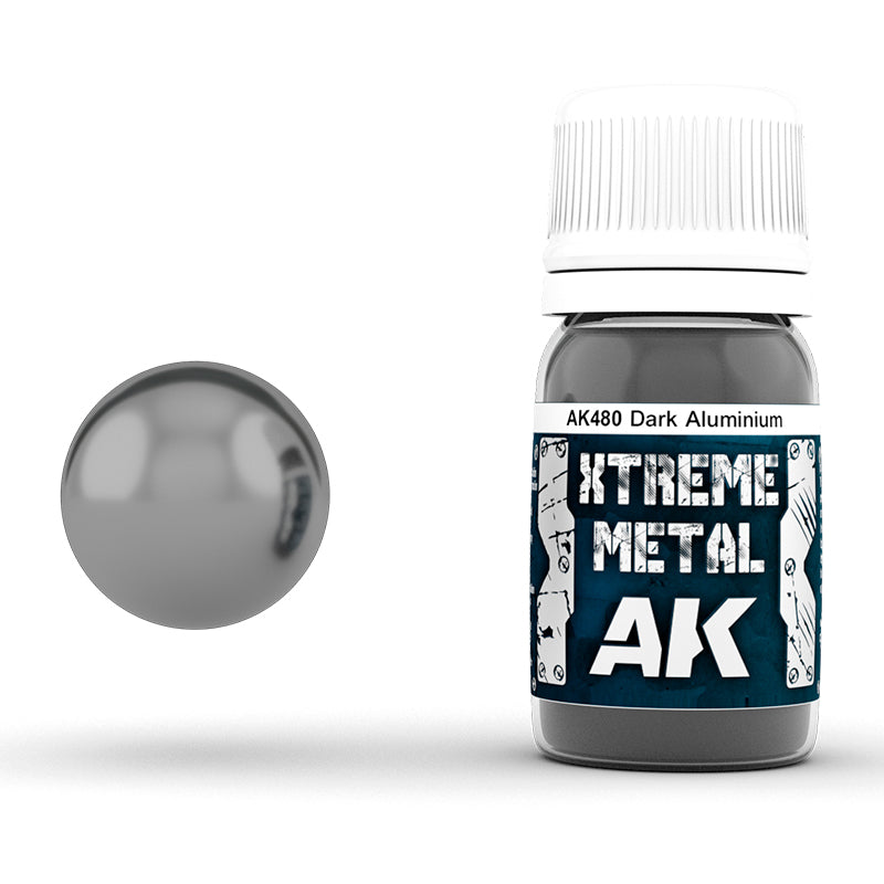 AK Interactive AK480 Xtreme Metal Dark Aluminium 30mL