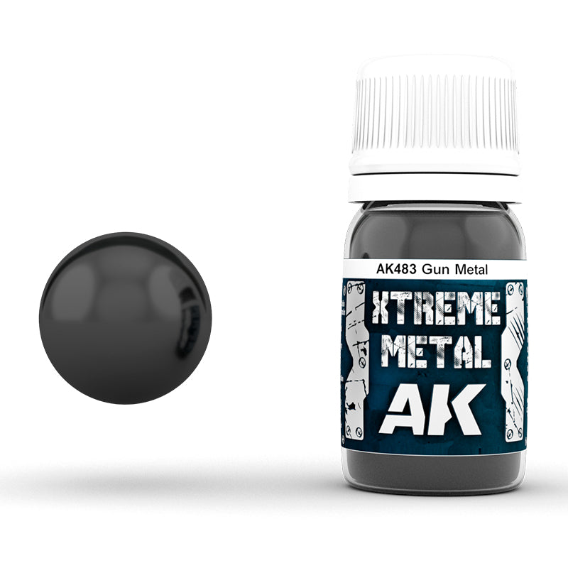 AK Interactive AK483 Xtreme Metal Gun Metal 30mL