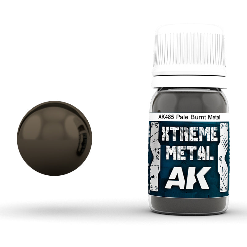 AK Interactive AK485 Xtreme Metal Pale Burnt Metal 30mL