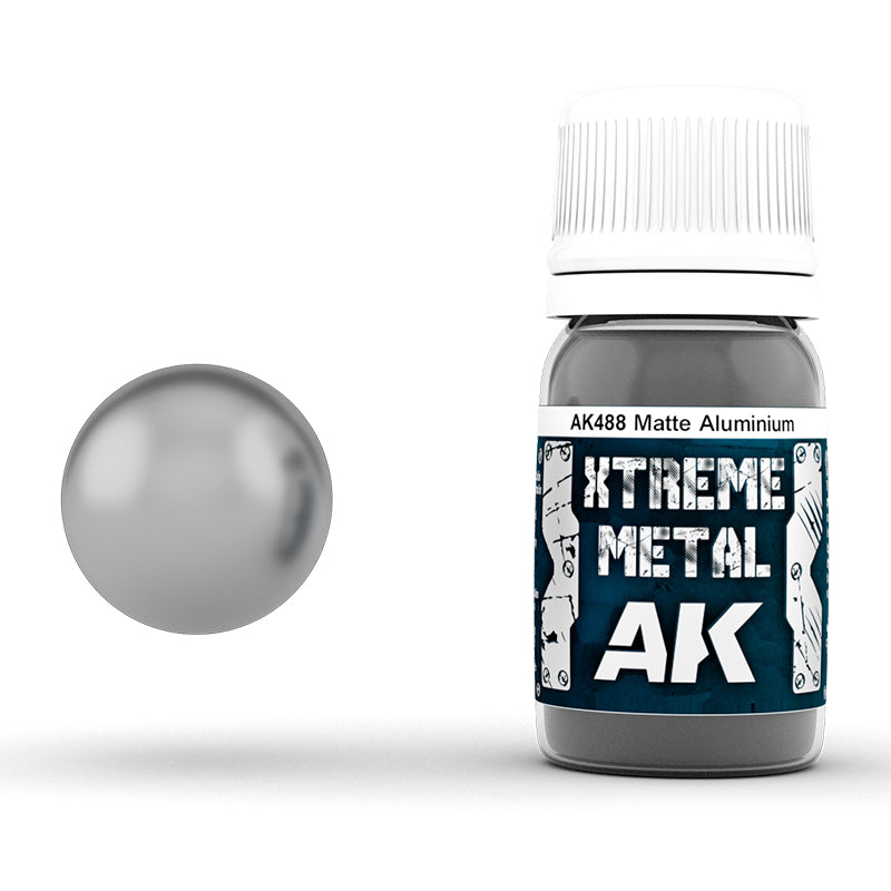 AK Interactive AK488 Xtreme Metal Matt Aluminium 30mL