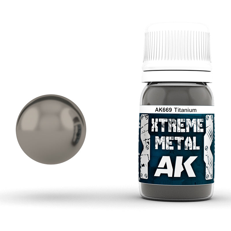 AK Interactive AK669 Xtreme Metal Titanium 30mL