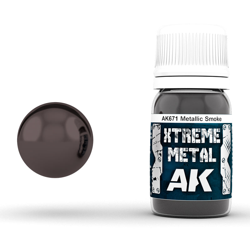 AK Interactive AK671 Xtreme Metal Metallic Smoke 30mL