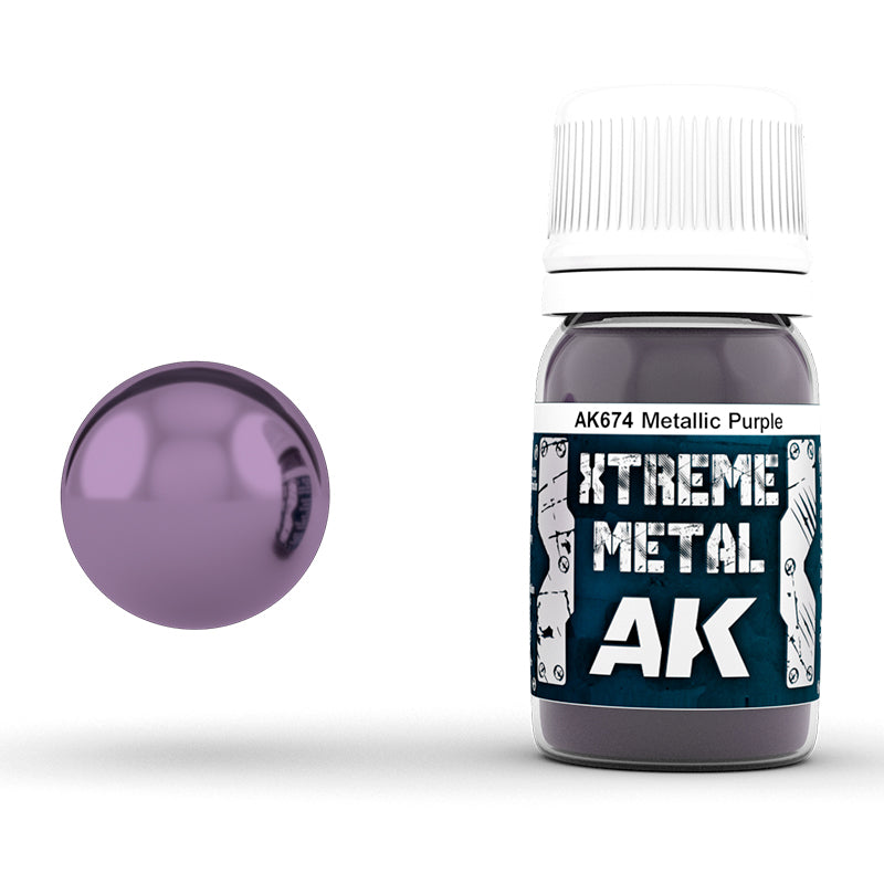 AK Interactive AK674 Xtreme Metal Metallic Purple 30mL