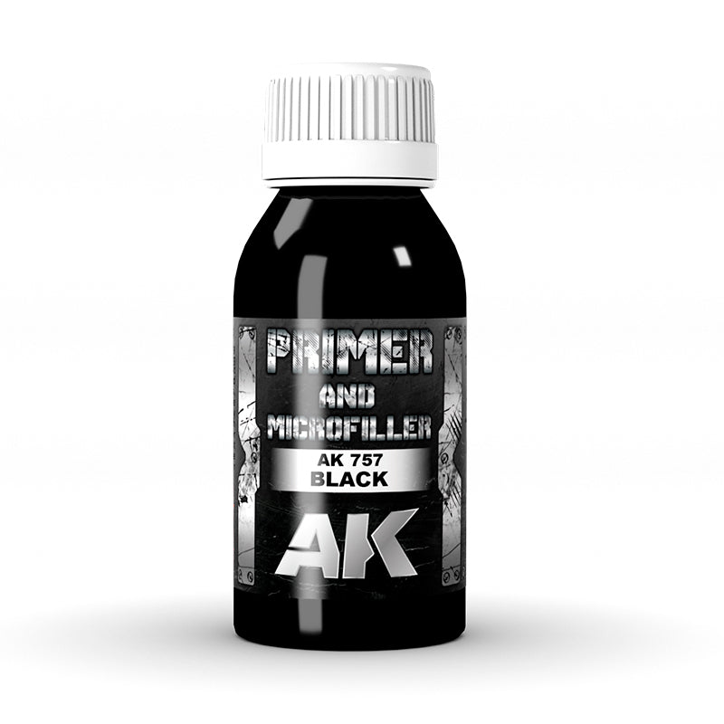 AK Interactive AK757 Black Primer and Microfiller 100mL