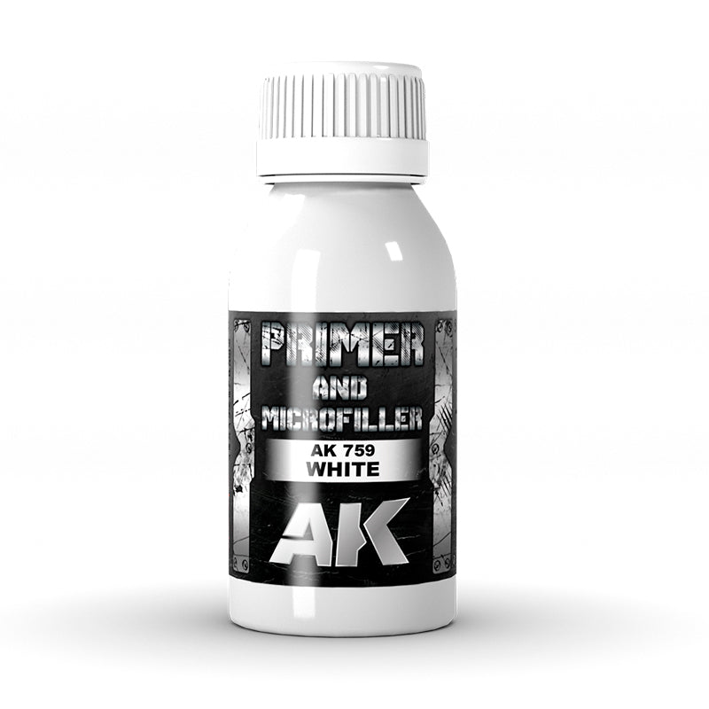 AK Interactive AK759 White Primer and Microfiller 100mL