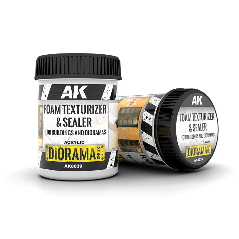 AK Interactive Diorama Series AK8039 - Foam Texturizer & Sealer for Buildings & Dioramas 250ml