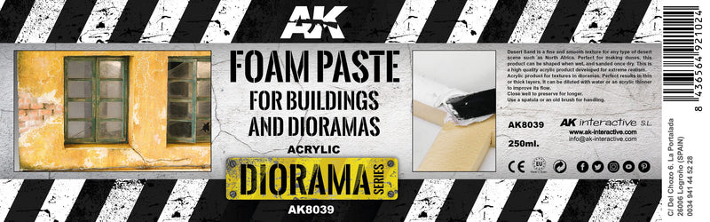 AK Interactive Diorama Series AK8039 - Foam Texturizer & Sealer for Buildings & Dioramas 250ml