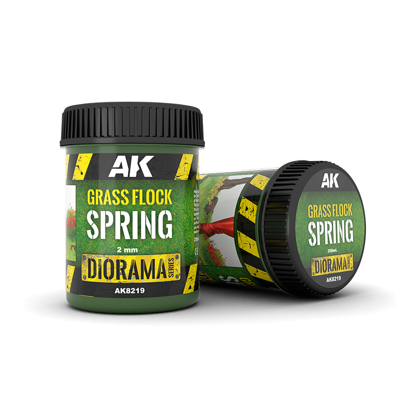 AK Interactive Diorama Series AK8219 - Grass Flock 2mm Spring 250ml
