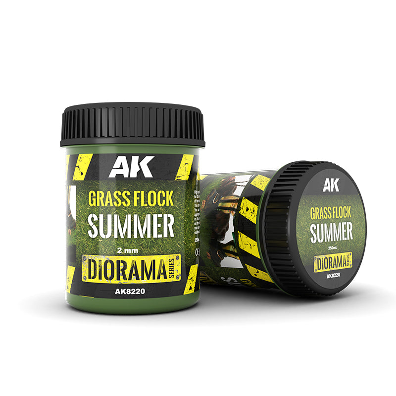 AK Interactive Diorama Series AK8220 - Grass Flock 2mm Summer 250ml