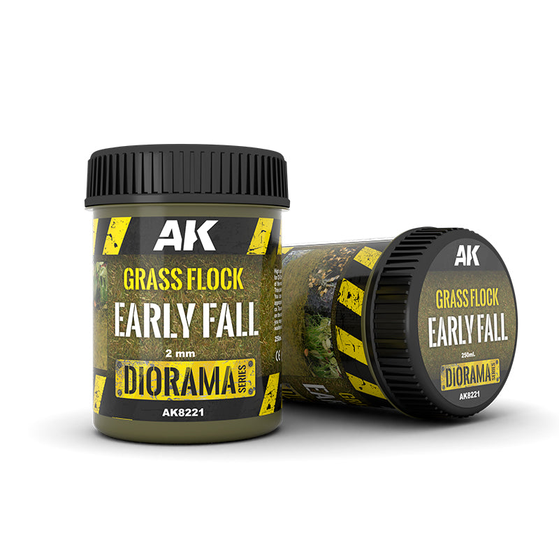 AK Interactive Diorama Series AK8221 - Grass Flock 2mm Early Fall 250ml