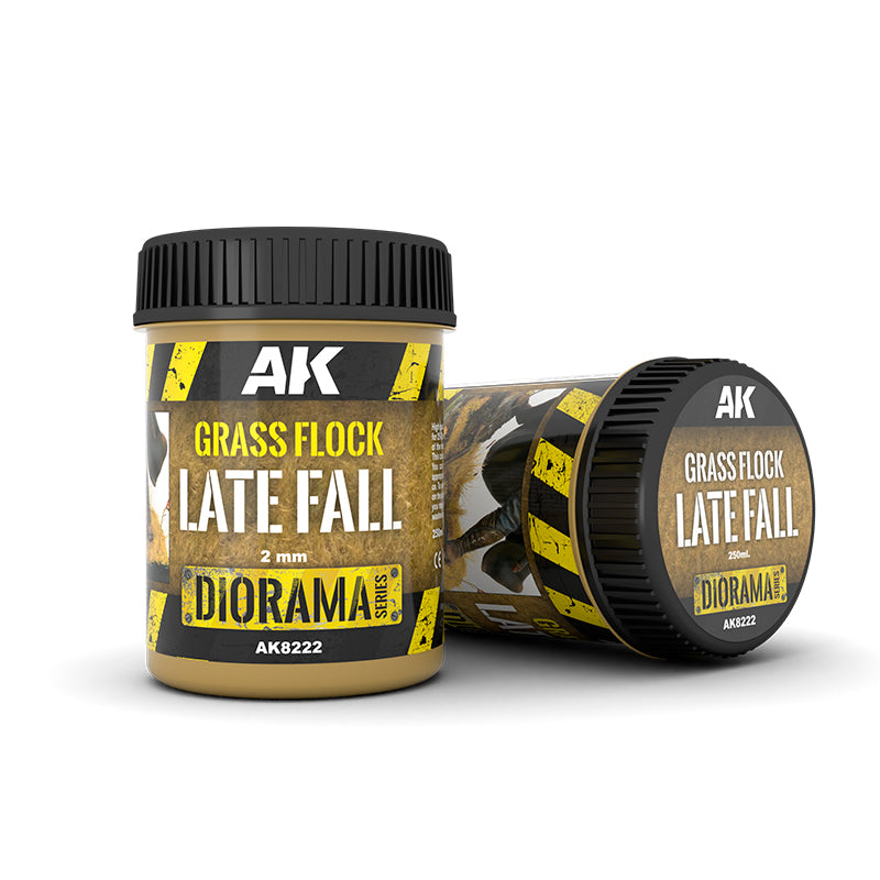 AK Interactive Diorama Series AK8222 - Grass Flock 2mm Late Fall 250ml