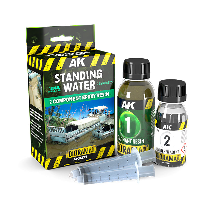 AK Interactive Diorama Series AK8231 - Standing Water 2 Components Epoxy Resin 180ml