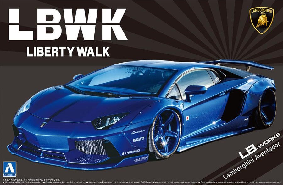 1/24 Lamborghini LB-Works Lamborghini Aventador Ver.2 (Aoshima Liberty Walk  Series 18)