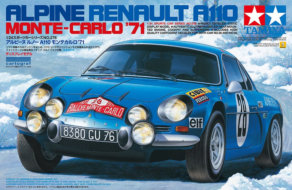 1/24 Alpine Renault A110 Monte-Carlo '71 (Tamiya Sports Car Series 278)