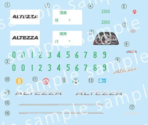 1/24 Toyota Altezza RS200 w/ GT W Wing (Fujimi Inch-up Series ID-330)