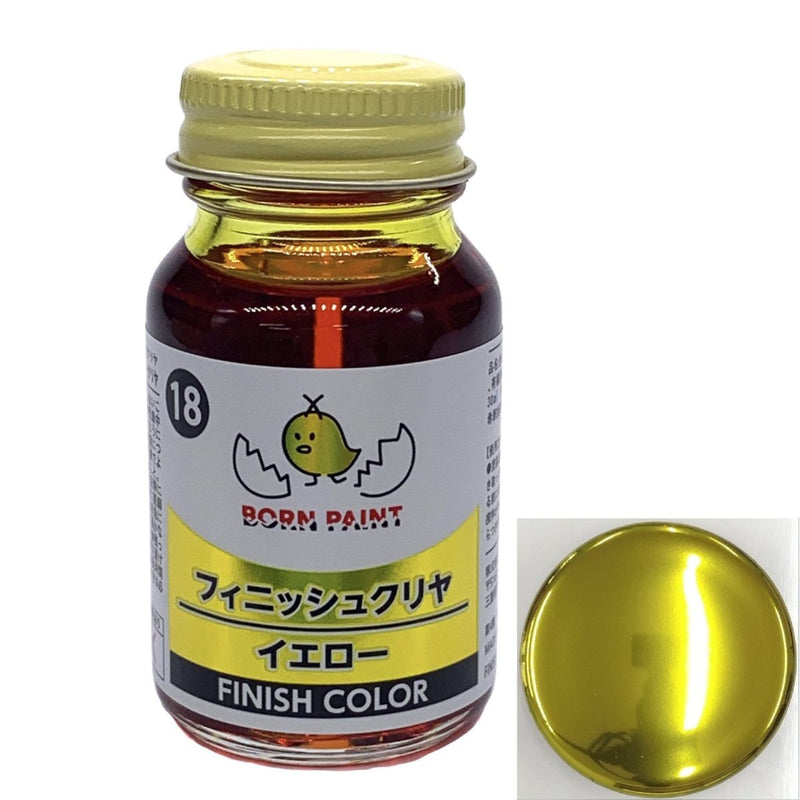 Born Paint 018 - Finish Clear Color Yellow 30mL