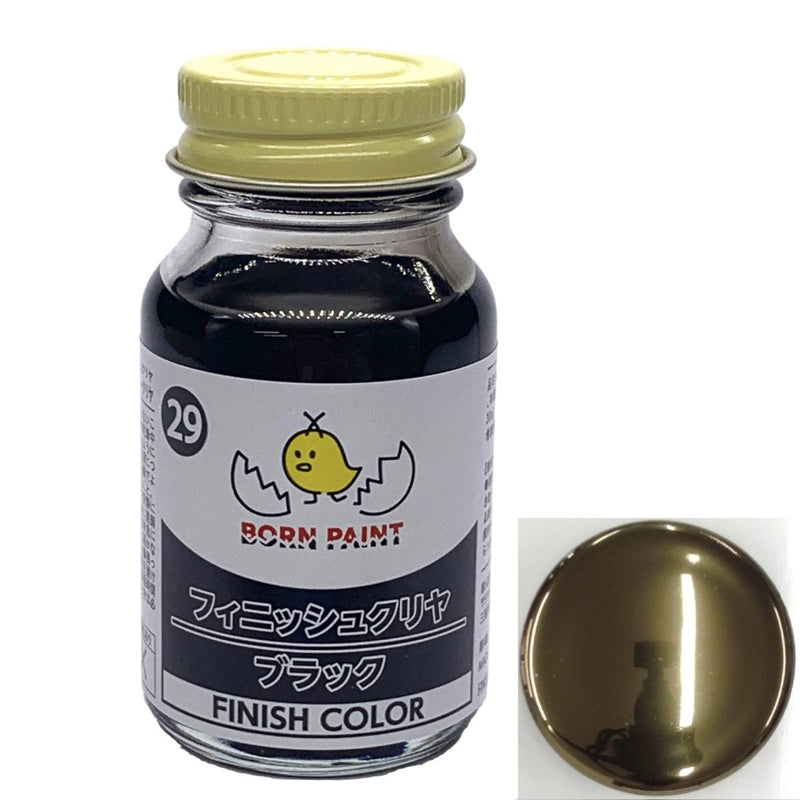 Born Paint 029 - Finish Clear Color Black 30mL